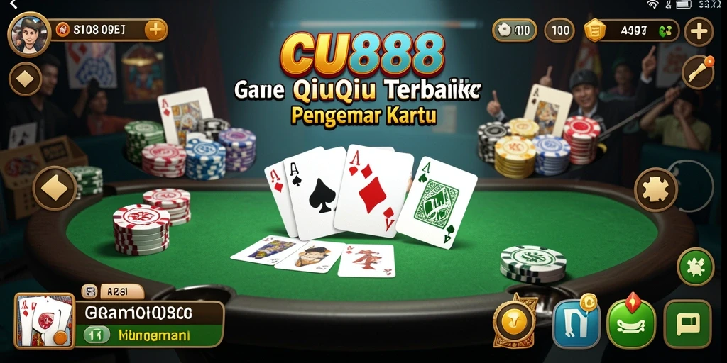 Screenshot CU888 menampilkan gameplay seru QiuQiu.