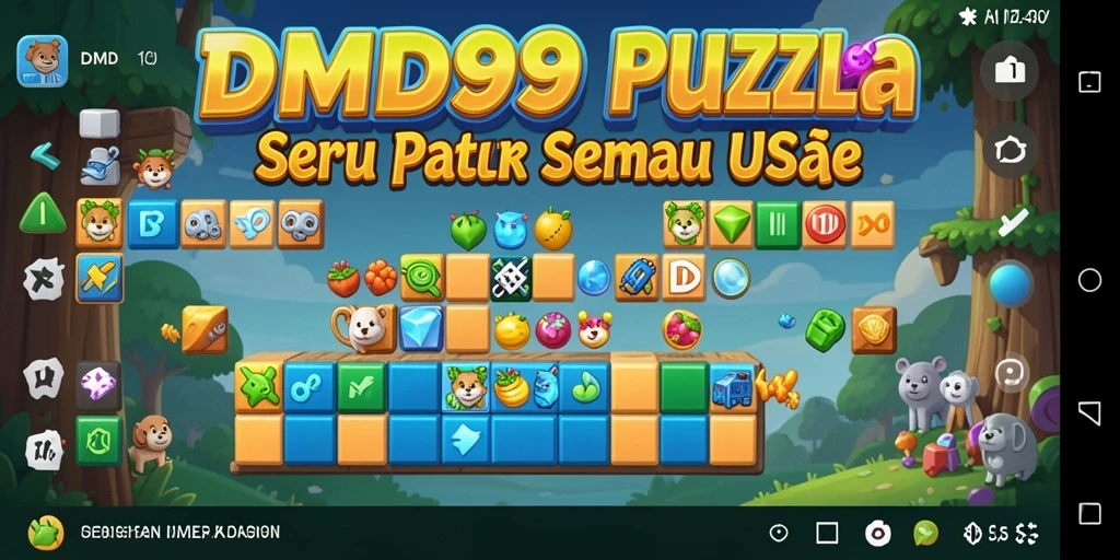 Tampilan gameplay DMD999 yang menarik dan penuh tantangan puzzle.