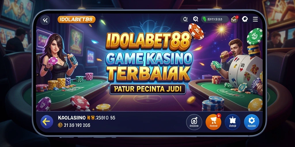 Screenshot gameplay IDOLABET88 menunjukkan keseruan bermain Kasino.