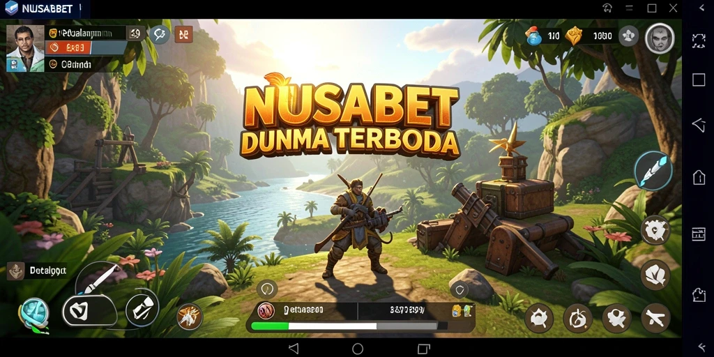 Tampilan gameplay menarik NUSABET dalam dunia terbuka.