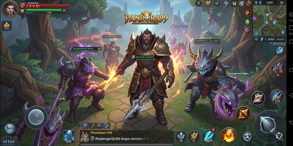 Tampilan gameplay seru dan grafis menakjubkan di PANDORA99.