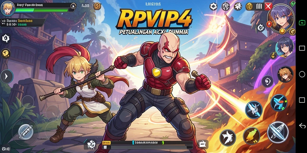Tampilan menarik dari gameplay RPVIP4 yang penuh aksi.