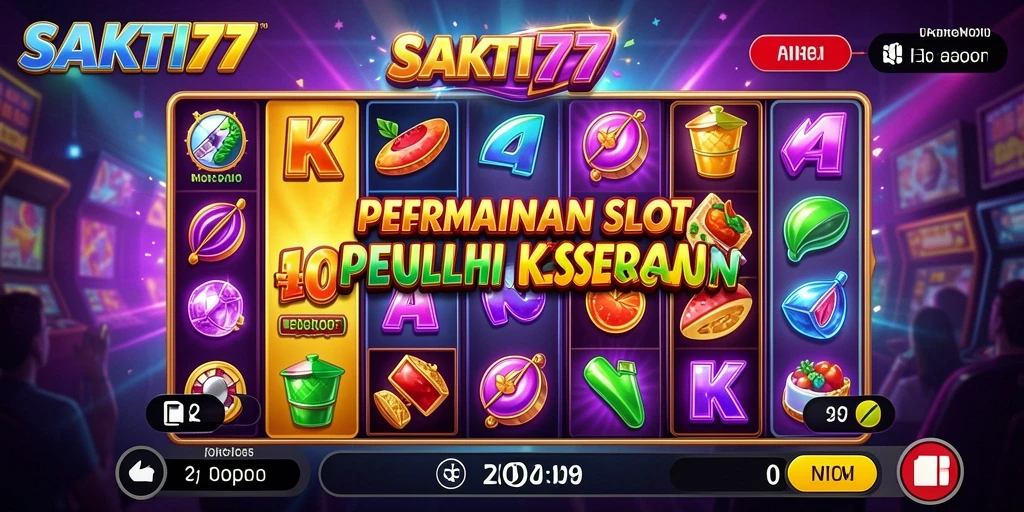 Tampilan gameplay SAKTI77 yang menarik dan penuh warna.