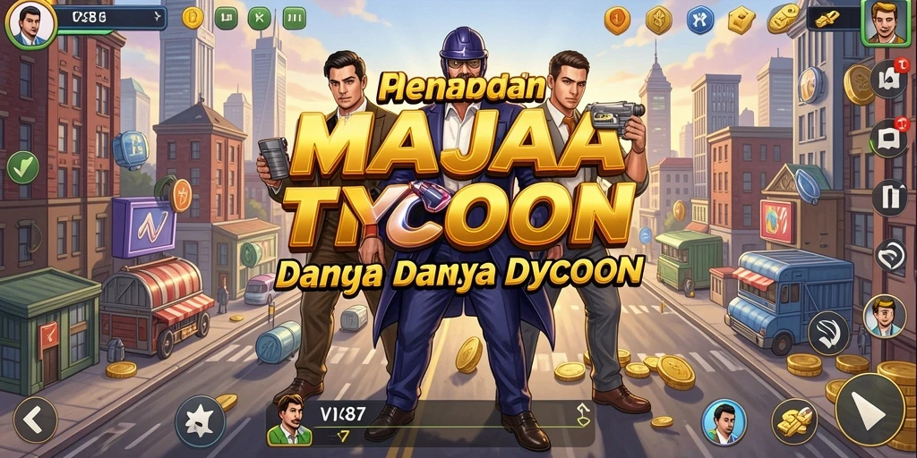 Screenshot V87 menampilkan gameplay Tycoon yang seru dan strategis.