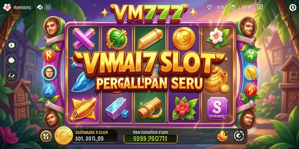 Tampilan menawan dari gameplay Slot di VM777.